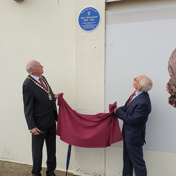 Blue Plaque unveiling for Mary Wheatland Bognor Regis Town Council